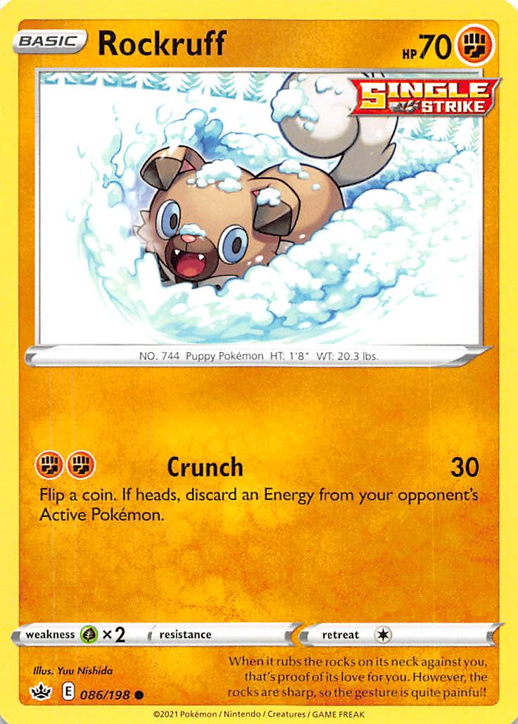 Rockruff (086/198) [Sword & Shield: Chilling Reign] | Rock City Comics