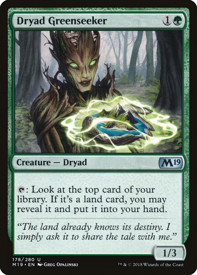 Dryad Greenseeker [Core Set 2019] | Rock City Comics