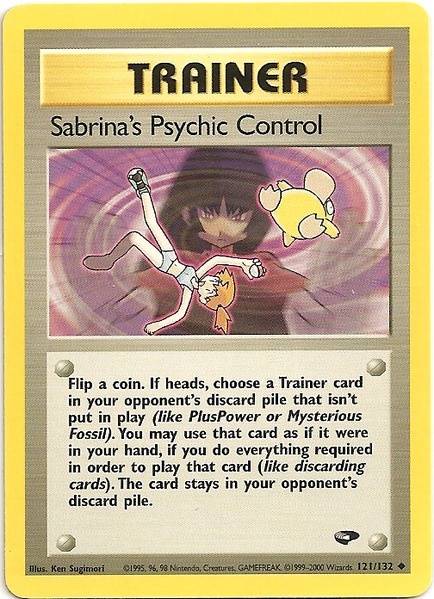 Sabrina's Psychic Control (121/132) [Gym Challenge Unlimited] | Rock City Comics