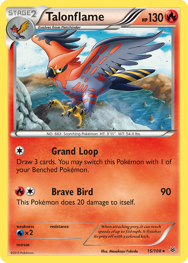 Talonflame (15/108) [XY: Roaring Skies] | Rock City Comics