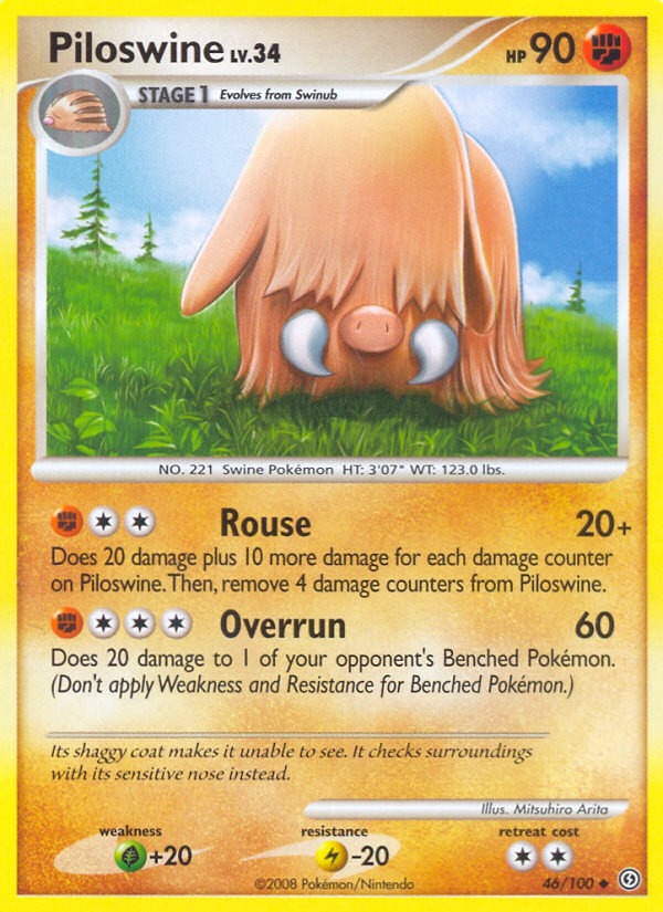 Piloswine (46/100) [Diamond & Pearl: Stormfront] | Rock City Comics