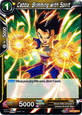 Cabba, Brimming with Spirit [BT7-082] | Rock City Comics