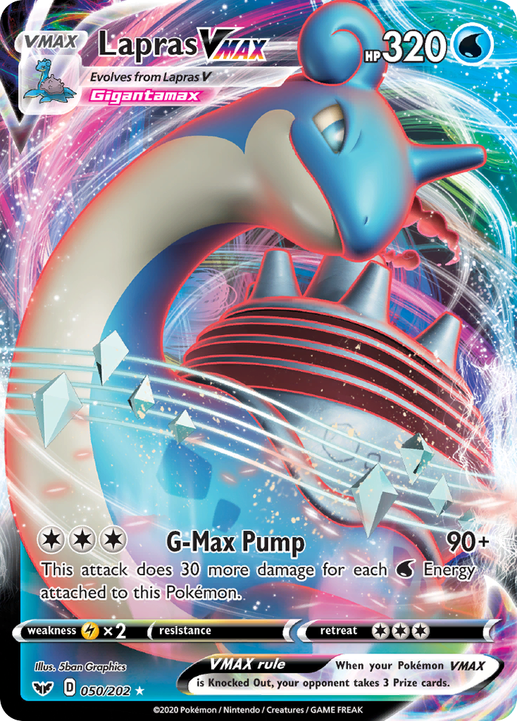 Lapras VMAX (050/202) [Sword & Shield: Base Set] | Rock City Comics