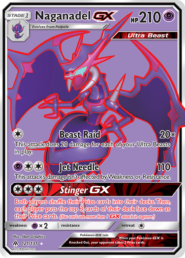 Naganadel GX (121/131) [Sun & Moon: Forbidden Light] | Rock City Comics