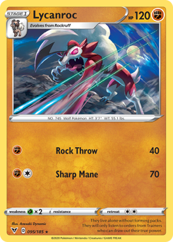 Lycanroc (095/185) [Sword & Shield: Vivid Voltage] | Rock City Comics