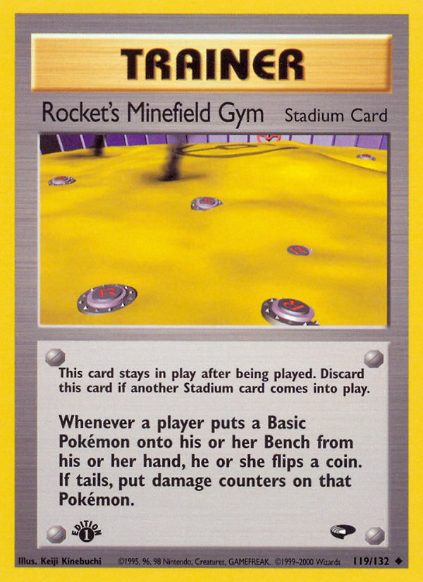 Rocket's Minefield Gym (119/132) [Gym Challenge 1st Edition] | Rock City Comics