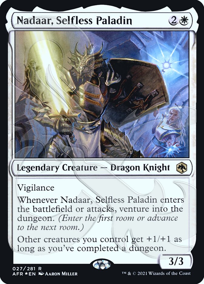 Nadaar, Selfless Paladin (Ampersand Promo) [Dungeons & Dragons: Adventures in the Forgotten Realms Promos] | Rock City Comics