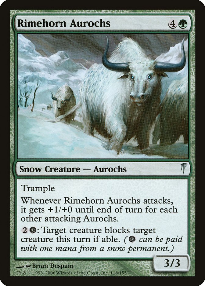 Rimehorn Aurochs [Coldsnap] | Rock City Comics