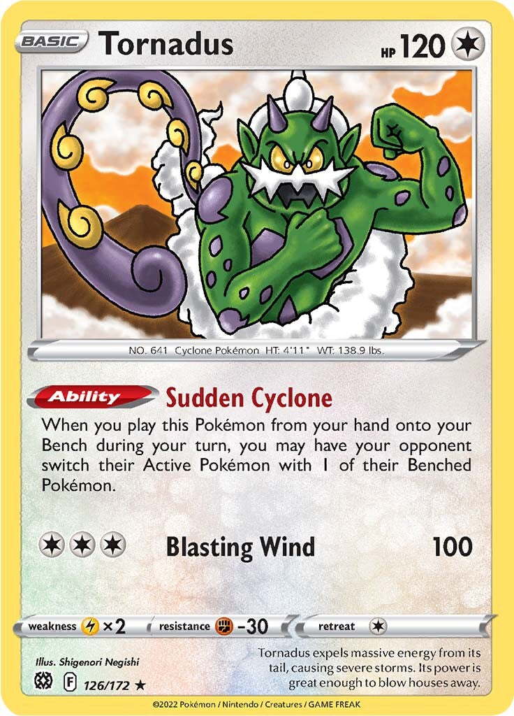 Tornadus (126/172) [Sword & Shield: Brilliant Stars] | Rock City Comics