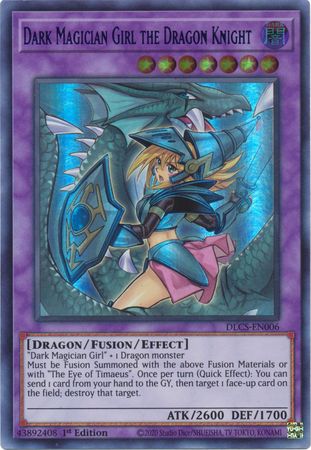 Dark Magician Girl the Dragon Knight (Alternate Art) (Green) [DLCS-EN006] Ultra Rare | Rock City Comics