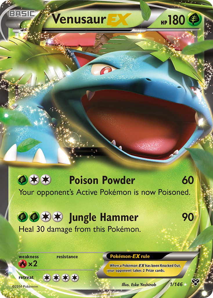 Venusaur EX (1/146) [XY: Base Set] | Rock City Comics