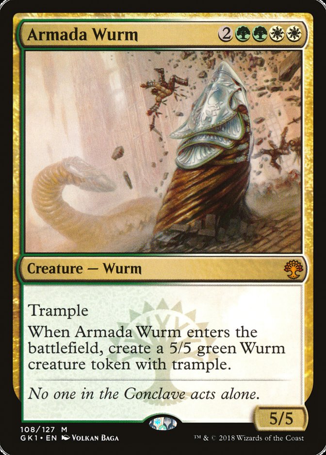 Armada Wurm [Guilds of Ravnica Guild Kit] | Rock City Comics