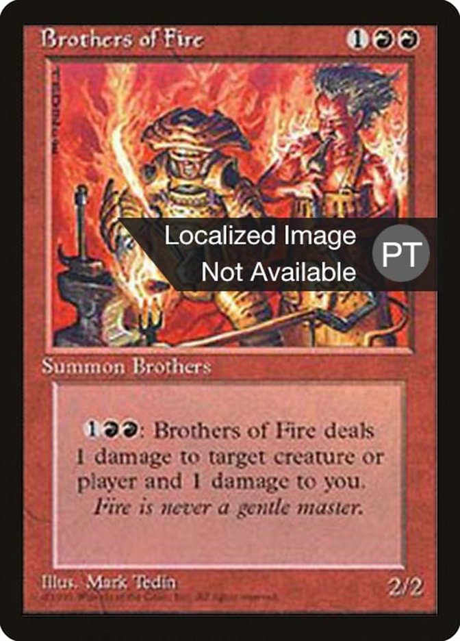 Brothers of Fire [Fourth Edition (Foreign Black Border)] | Rock City Comics