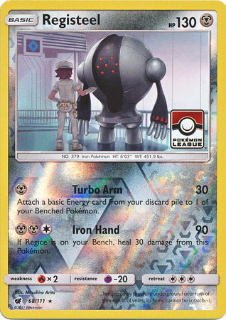 Registeel (68/111) (League Promo) [Sun & Moon: Crimson Invasion] | Rock City Comics