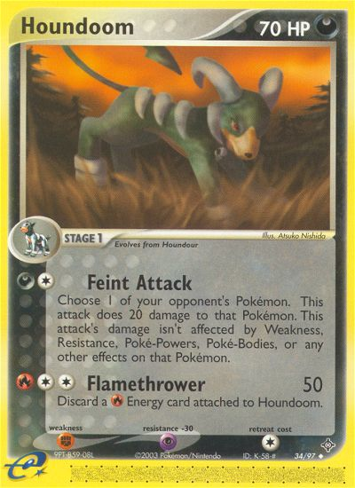 Houndoom (34/97) [EX: Dragon] | Rock City Comics