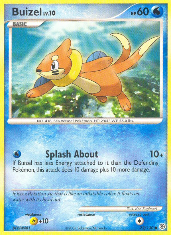 Buizel (72/130) [Diamond & Pearl: Base Set] | Rock City Comics