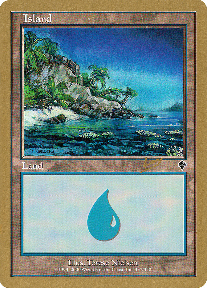 Island (rl337a) (Raphael Levy) [World Championship Decks 2002] | Rock City Comics