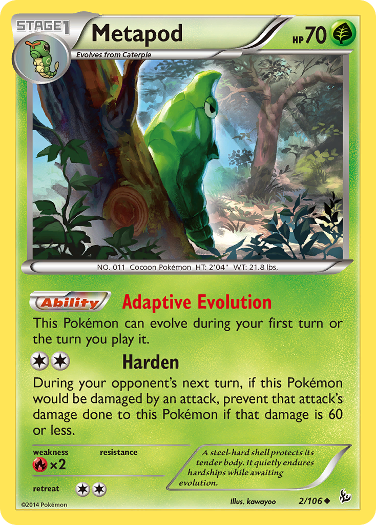 Metapod (2/106) [XY: Flashfire] | Rock City Comics