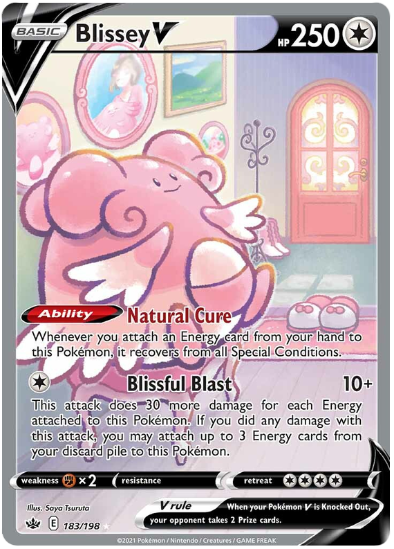 Blissey V (183/198) [Sword & Shield: Chilling Reign] | Rock City Comics