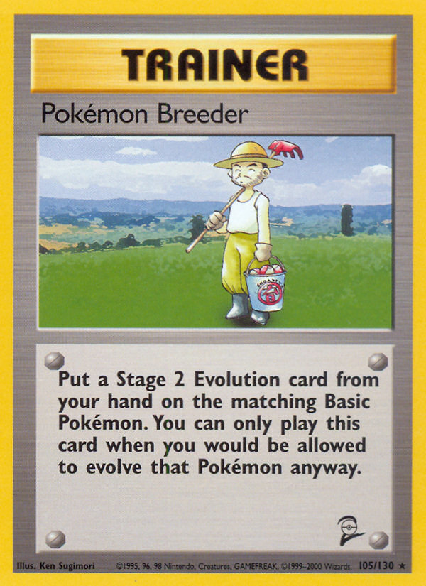 Pokemon Breeder (105/130) [Base Set 2] | Rock City Comics