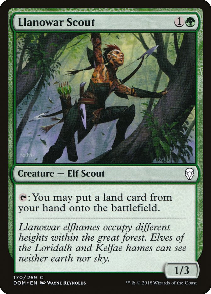 Llanowar Scout [Dominaria] | Rock City Comics