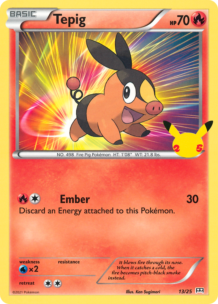 Tepig (13/25) [McDonald's 25th Anniversary] | Rock City Comics