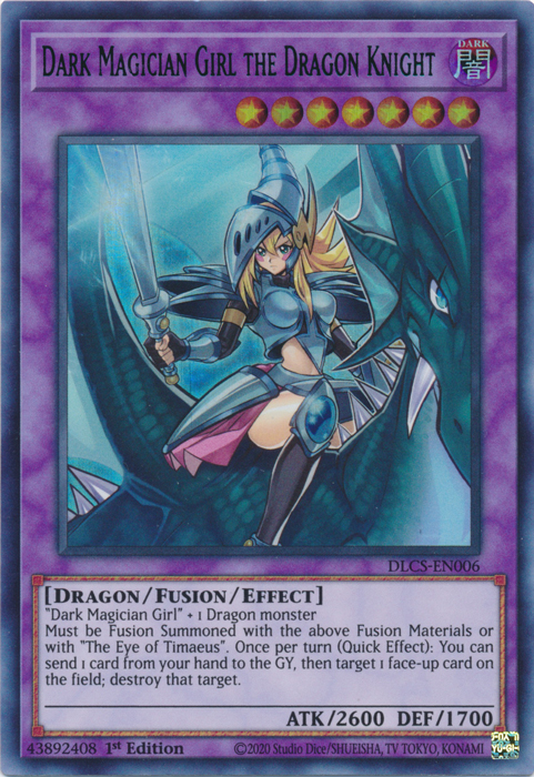 Dark Magician Girl the Dragon Knight (Blue) [DLCS-EN006] Ultra Rare | Rock City Comics