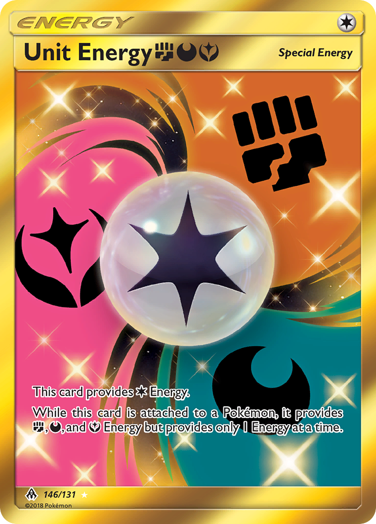 Unit Energy (146/131) (Fighting, Darkness, Fairy) [Sun & Moon: Forbidden Light] | Rock City Comics