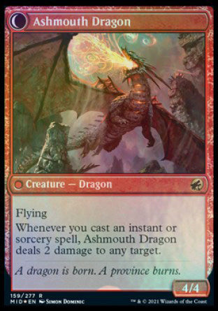 Smoldering Egg // Ashmouth Dragon [Innistrad: Midnight Hunt Prerelease Promos] | Rock City Comics