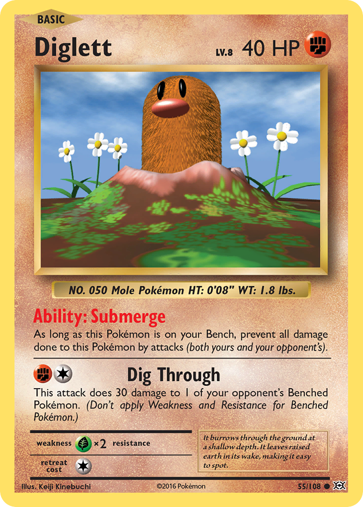 Diglett (55/108) [XY: Evolutions] | Rock City Comics