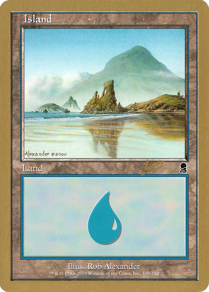 Island (rl338) (Raphael Levy) [World Championship Decks 2002] | Rock City Comics