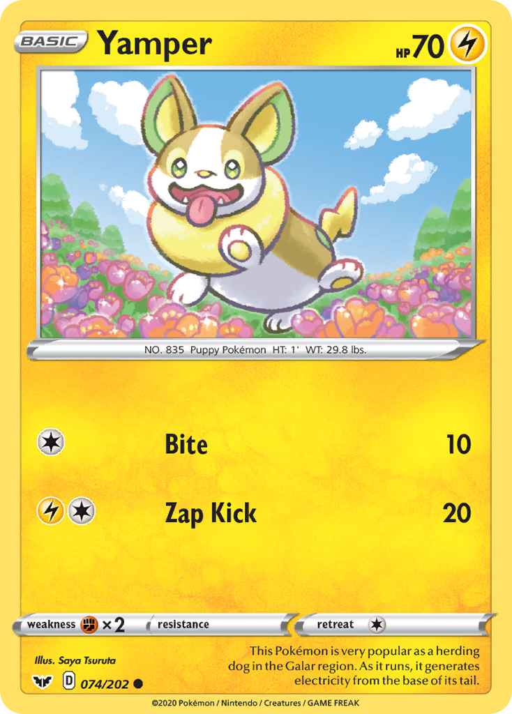 Yamper (074/202) [Sword & Shield: Base Set] | Rock City Comics