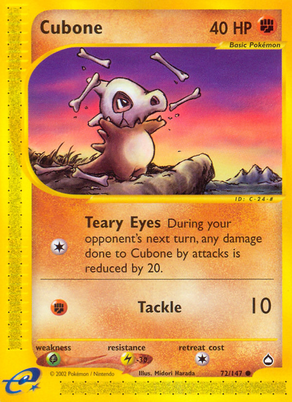 Cubone (72/147) [Aquapolis] | Rock City Comics