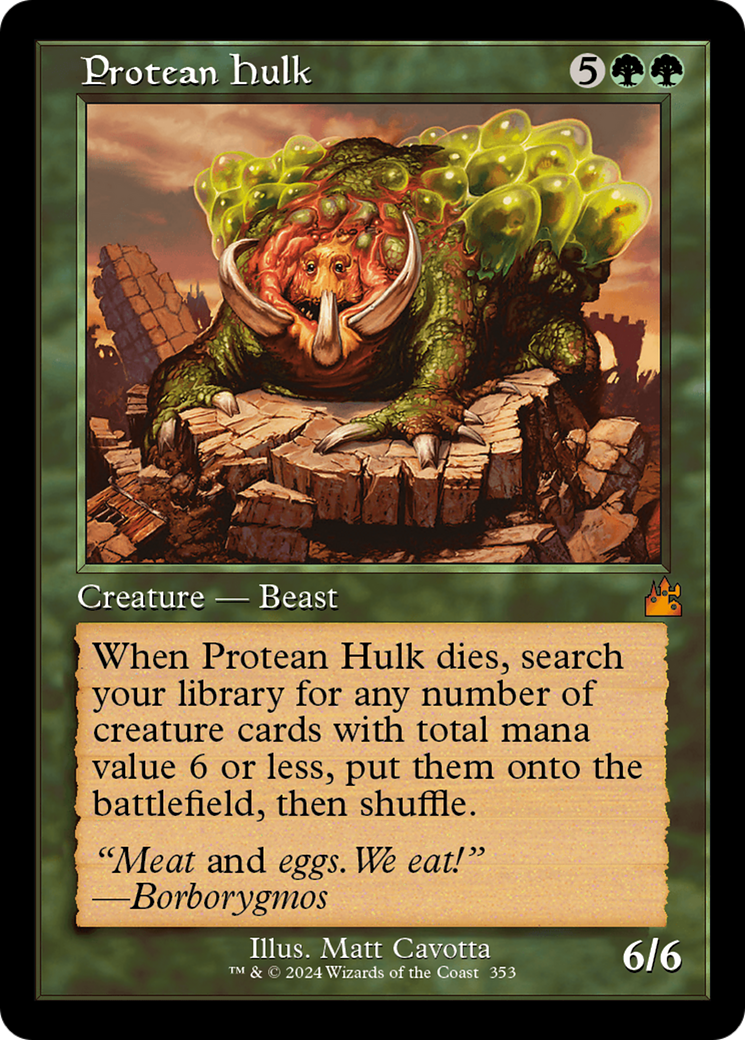 Protean Hulk (Retro Frame) [Ravnica Remastered] | Rock City Comics