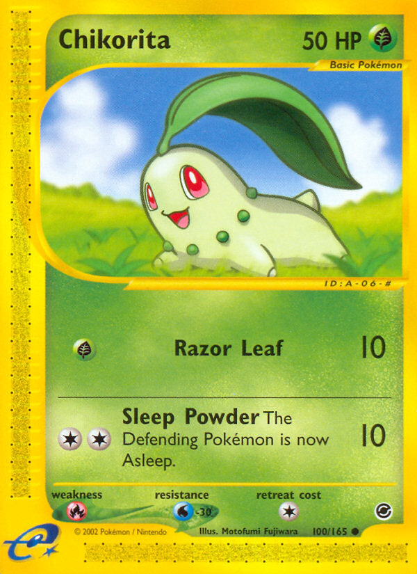 Chikorita (100/165) [Expedition: Base Set] | Rock City Comics