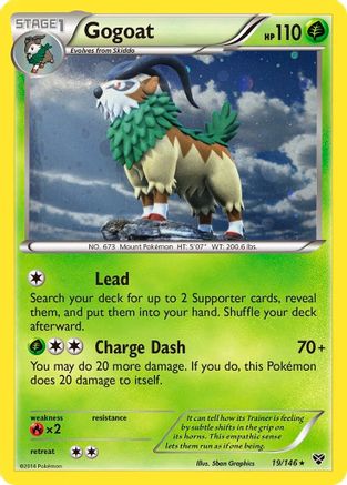 Gogoat (19/146) (Cosmos Holo) [XY: Base Set] | Rock City Comics