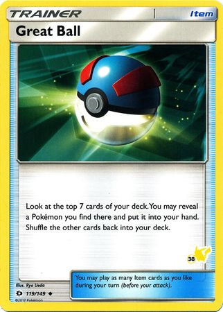 Great Ball (119/149) (Pikachu Stamp #38) [Battle Academy 2020] | Rock City Comics