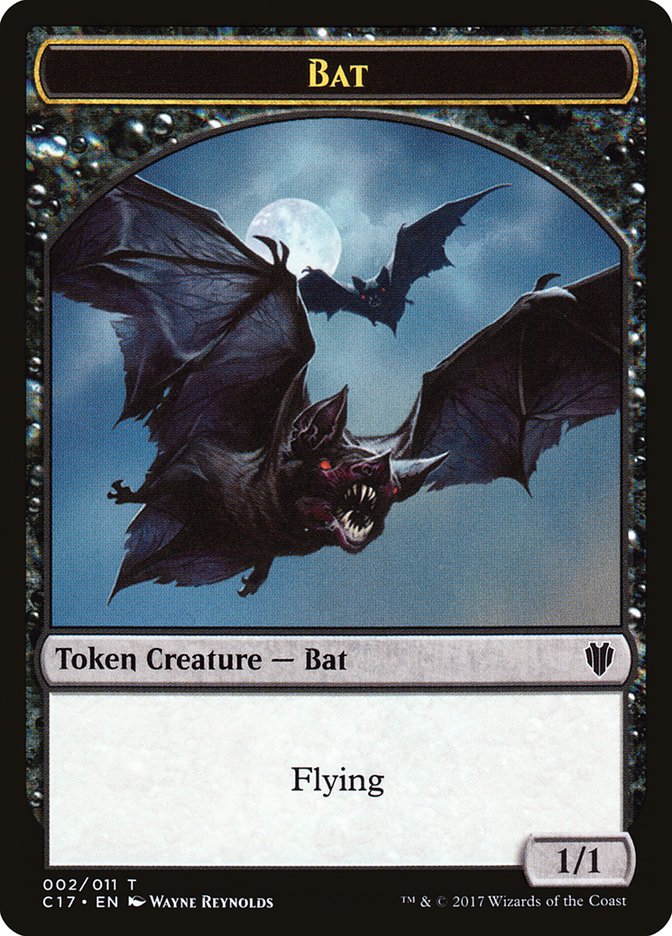 Bat // Vampire Double-sided Token [Commander 2017 Tokens] | Rock City Comics