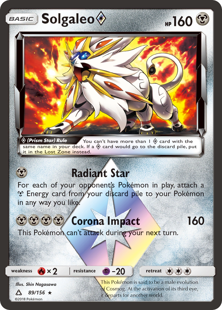 Solgaleo (89/156) (Prism Star) [Sun & Moon: Ultra Prism] | Rock City Comics