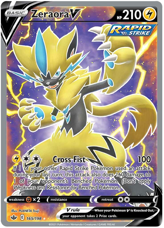 Zeraora V (165/198) [Sword & Shield: Chilling Reign] | Rock City Comics