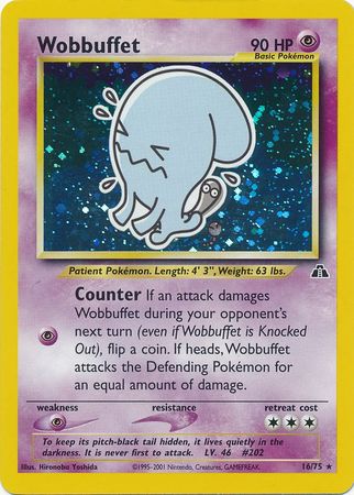 Wobbuffet (16/75) [Neo Discovery Unlimited] | Rock City Comics