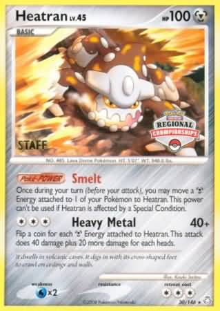 Heatran (30/146) (Regional Championships Staff) [Diamond & Pearl: Legends Awakened] | Rock City Comics