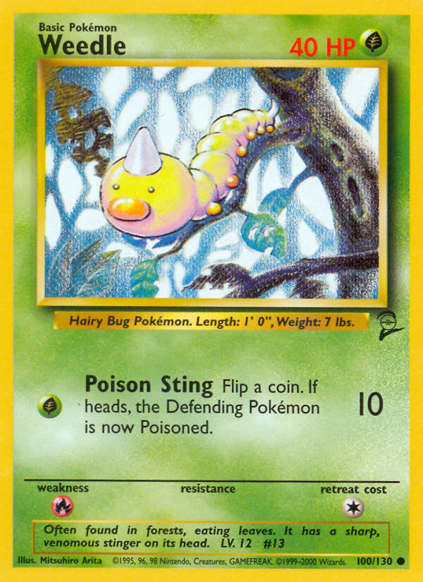 Weedle (100/130) [Base Set 2] | Rock City Comics