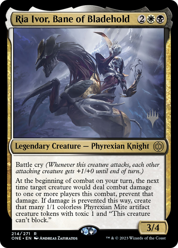 Ria Ivor, Bane of Bladehold (Promo Pack) [Phyrexia: All Will Be One Promos] | Rock City Comics