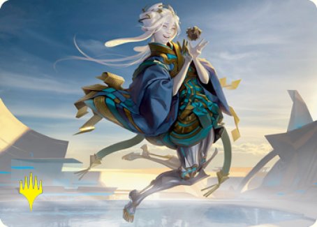 Moonfolk Puzzlemaker Art Card (Gold-Stamped Signature) [Kamigawa: Neon Dynasty Art Series] | Rock City Comics