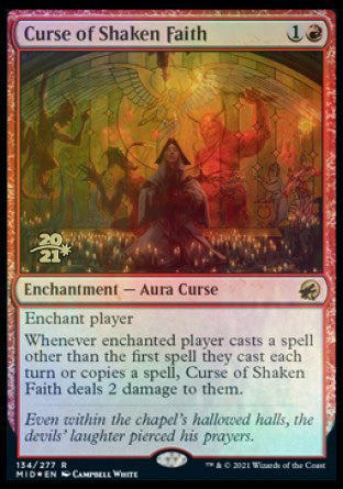 Curse of Shaken Faith [Innistrad: Midnight Hunt Prerelease Promos] | Rock City Comics