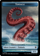 Tentacle // Koma's Coil Double-Sided Token [Murders at Karlov Manor Commander Tokens] | Rock City Comics