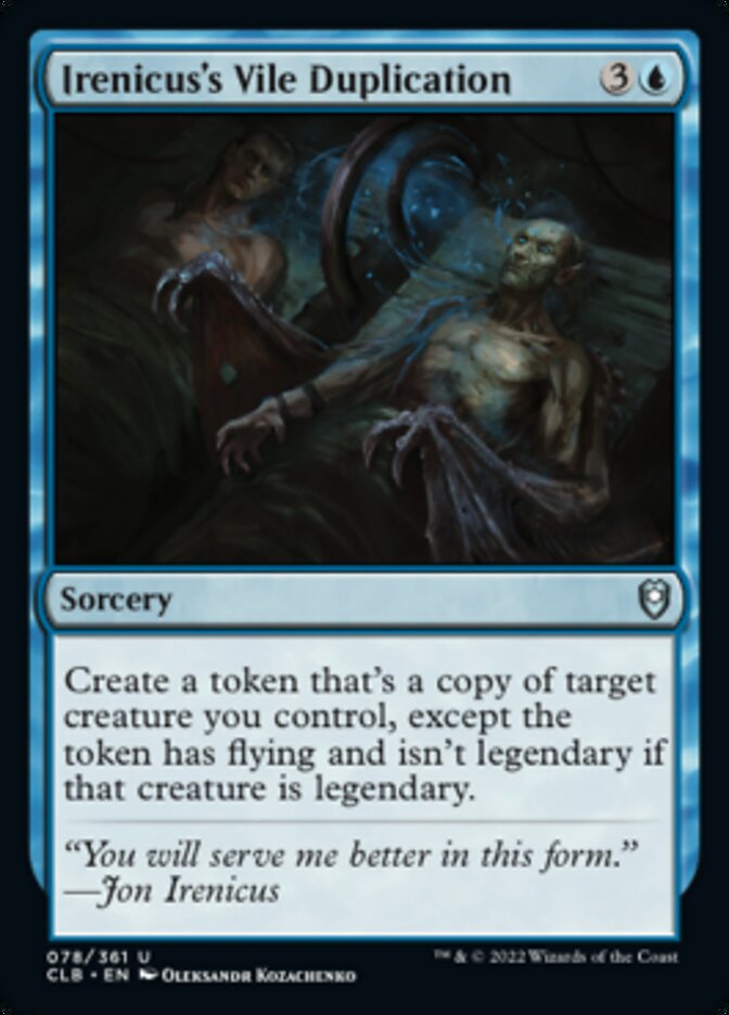 Irenicus's Vile Duplication [Commander Legends: Battle for Baldur's Gate] | Rock City Comics