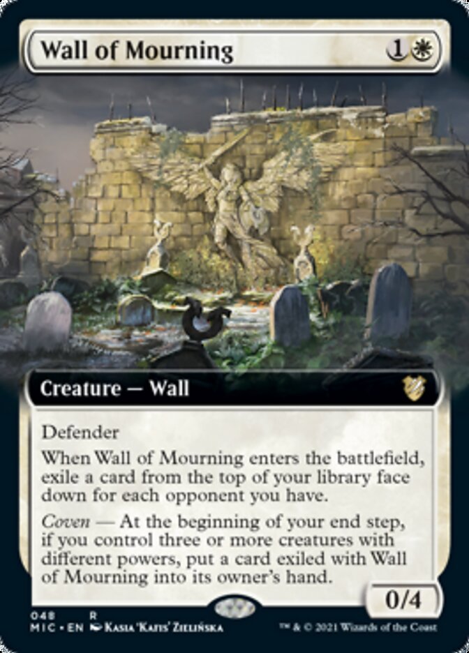 Wall of Mourning (Extended) [Innistrad: Midnight Hunt Commander] | Rock City Comics