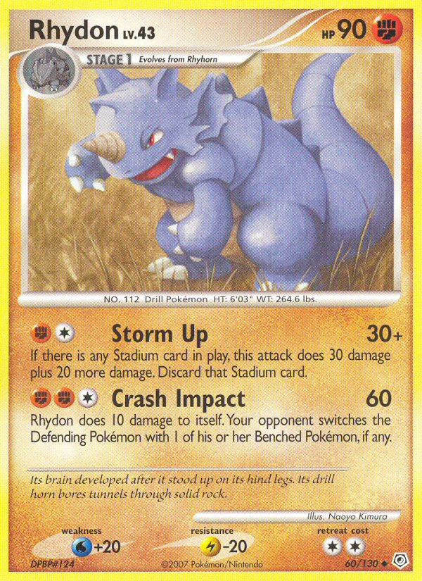 Rhydon (60/130) [Diamond & Pearl: Base Set] | Rock City Comics